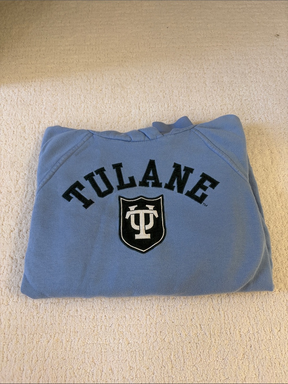 Tulane University Light Blue Hoodie Sweatshirt